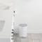 Simplehuman 6 Liter/1.6 Gallon Semi-Round Bathroom Step Trash Can, White Steel CW1835 - alternate 3